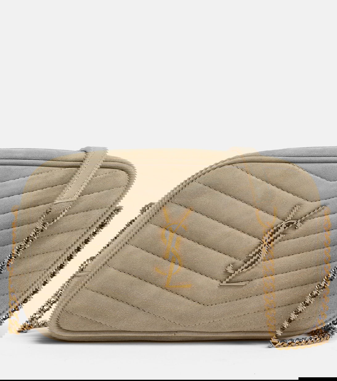 SAINT LAURENT Lou Mini Leather Crossbody Bag Endource