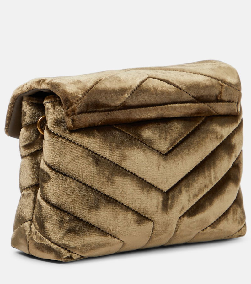 SAINT LAURENT Loulou Toy Velvet Shoulder Bag endource