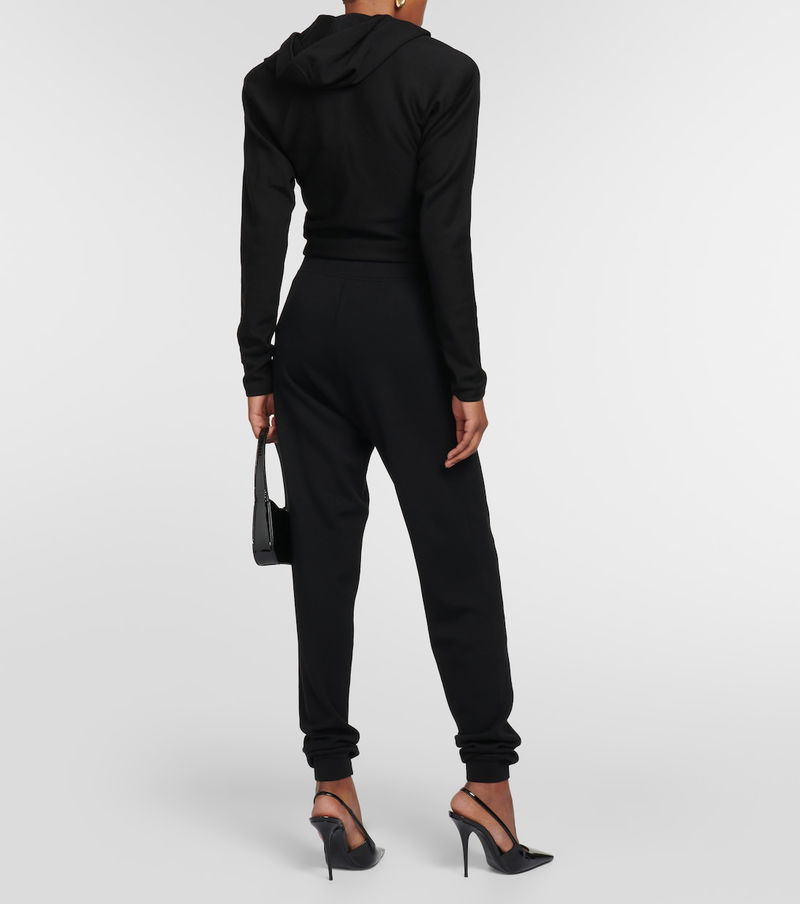 Women's Wool Jersey Hooded Jumpsuit by Saint Laurent