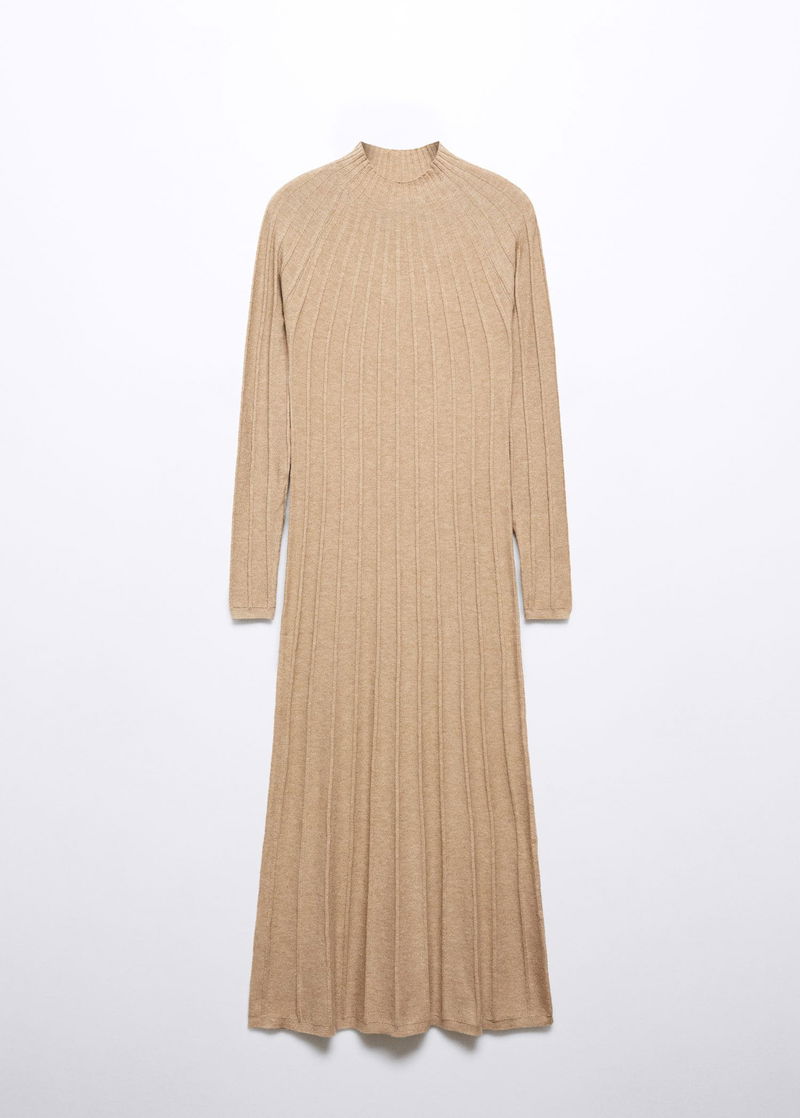 perkins-neck ribbed dress Perkins-neck ribbed dress - Women
