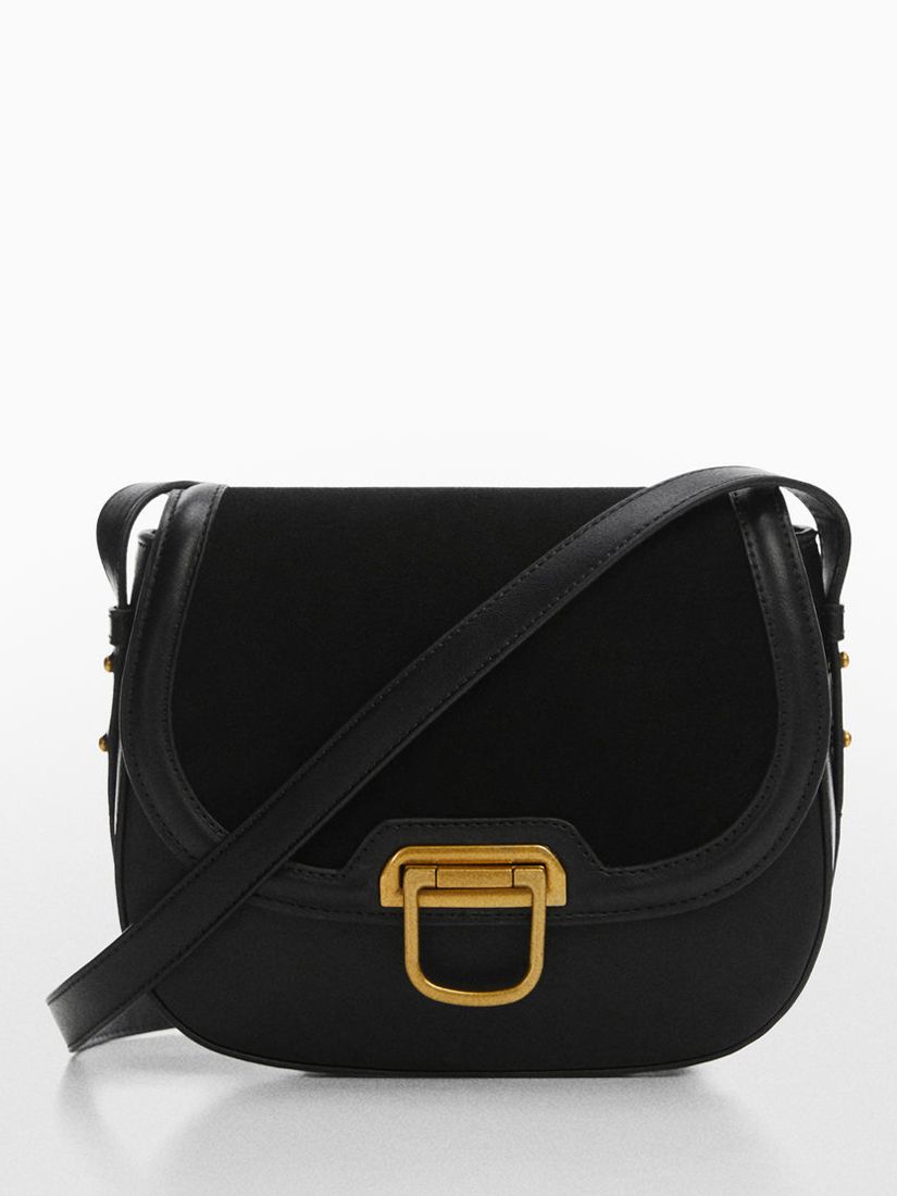 Mango - Shoulder Bag with Buckle Black - One Size - Women