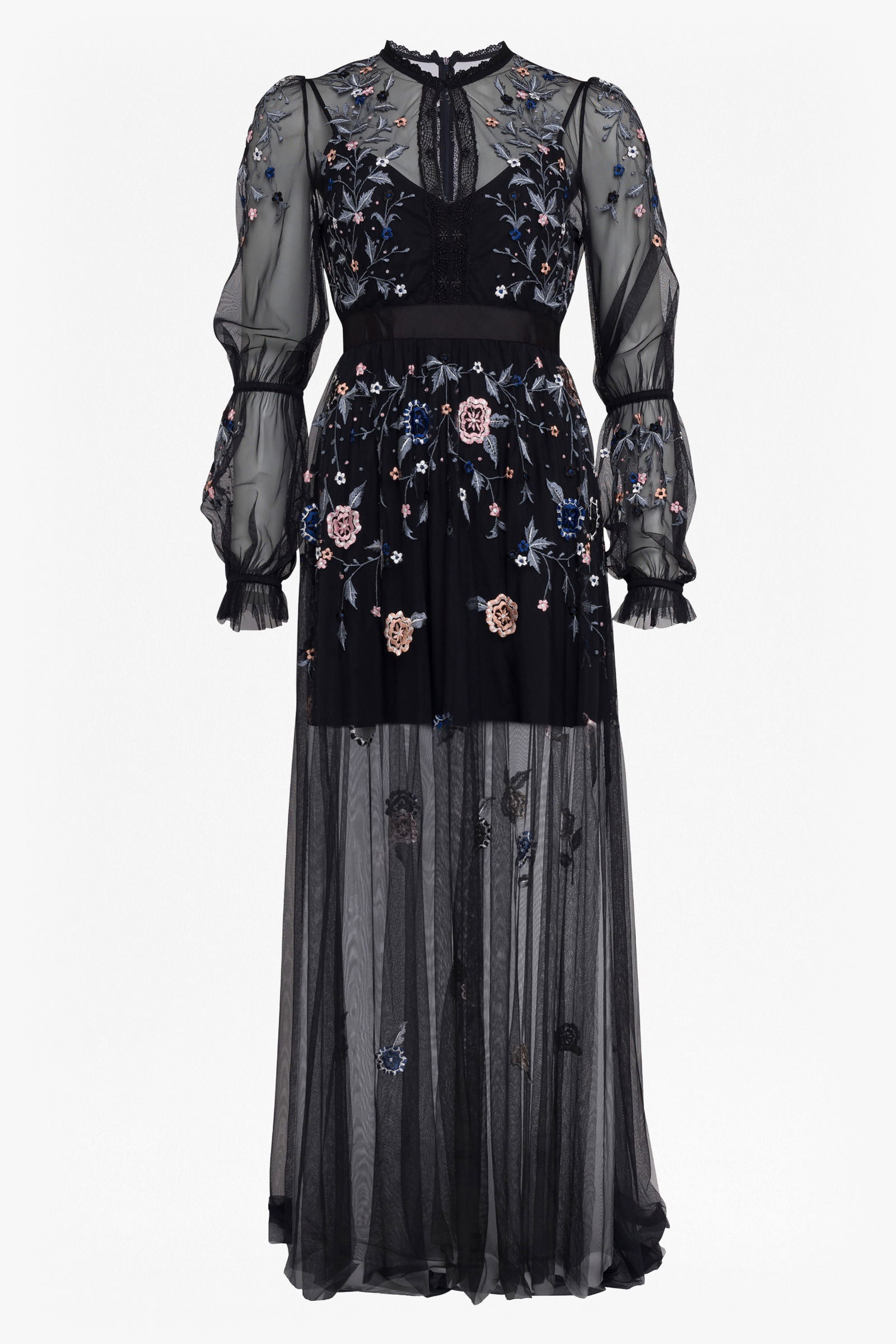 FRENCH CONNECTION Caspia Embroidered Maxi Dress | endource FRENCH CONNECTION Caspia Embroidered Maxi Dress | endource