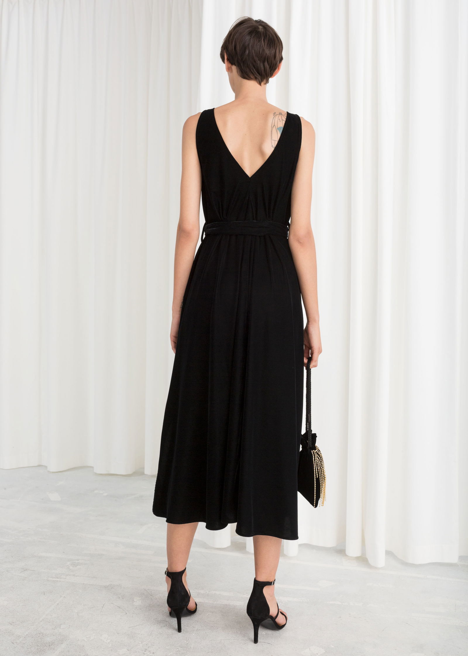 & other stories belted midi dress & Other Stories | Belted Midi Dress | Beige