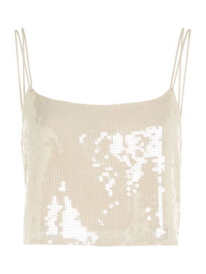 Sequin top with spaghetti strap