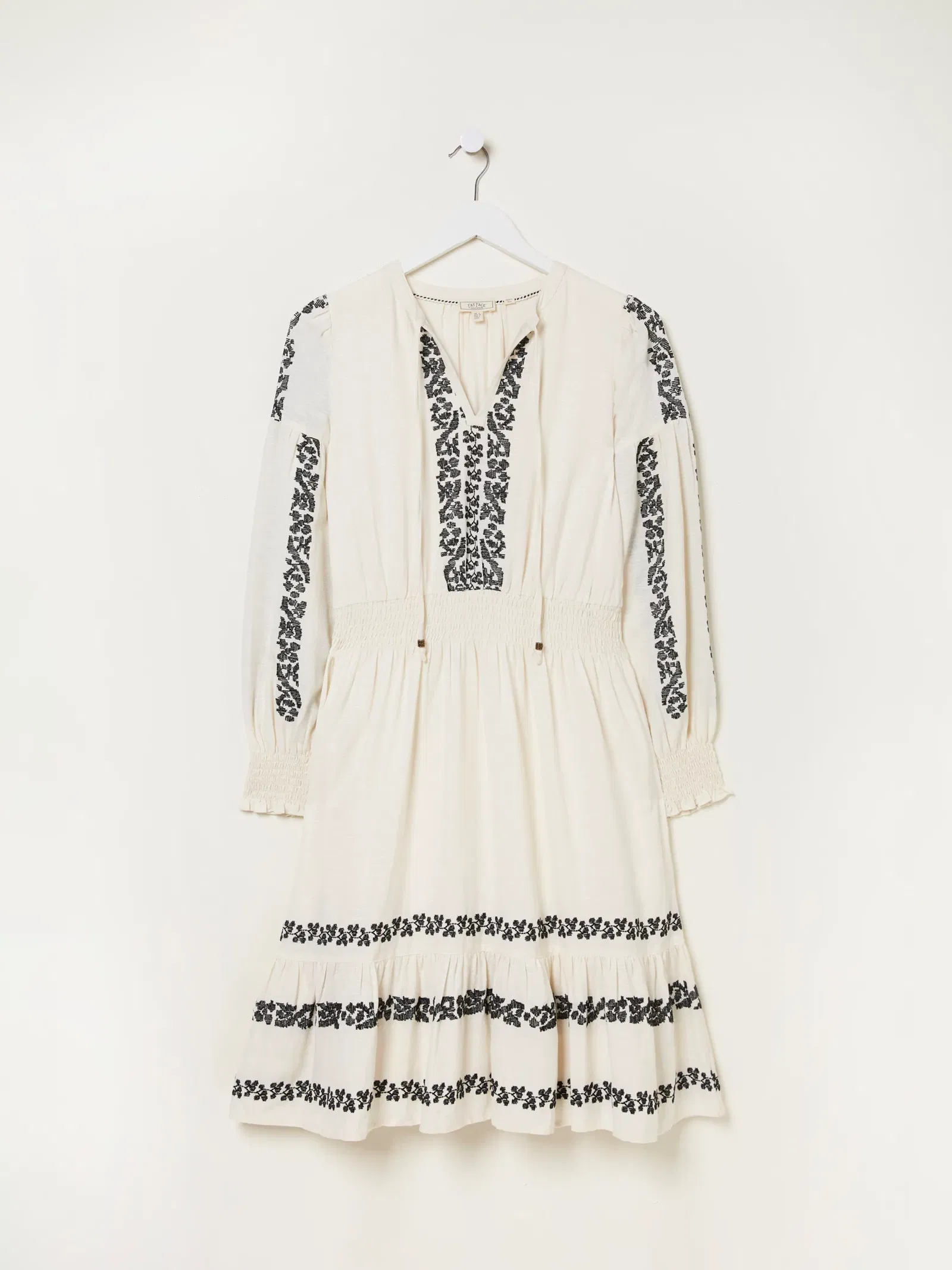 green embroidered wedding dress White Multicolor Thread Embroidery Long Dress Women Clothing 44