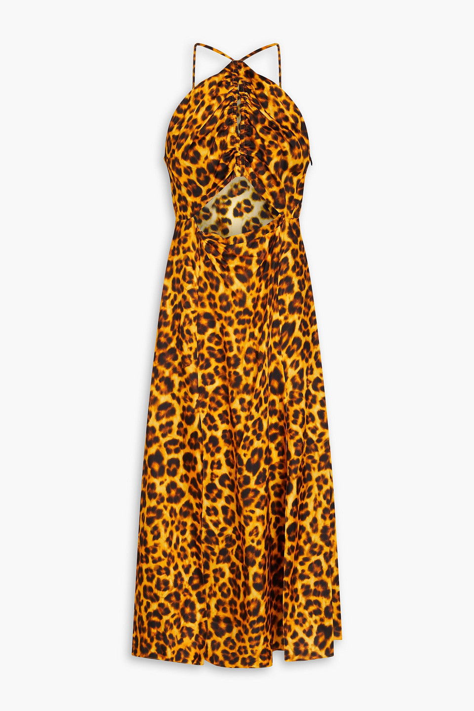 sand leopard flowers cut out midi dress Sand Leopard Flowers Cut Out Midi Dress  FARM Rio
