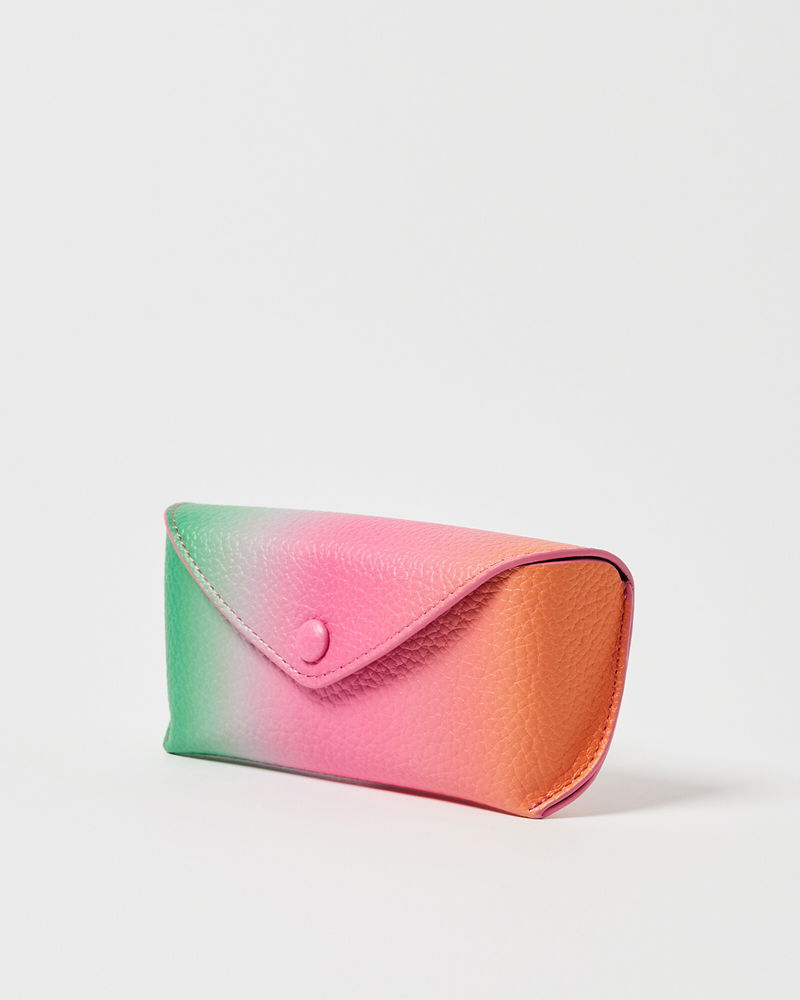 OLIVER BONAS Ombre Sunglasses Case in Pink Endource