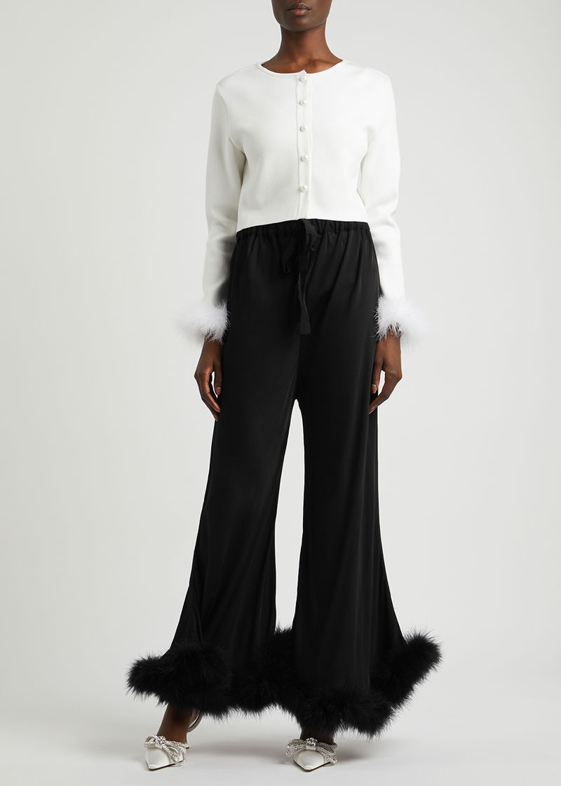 PAGETTA | Feather Trimmed Trousers