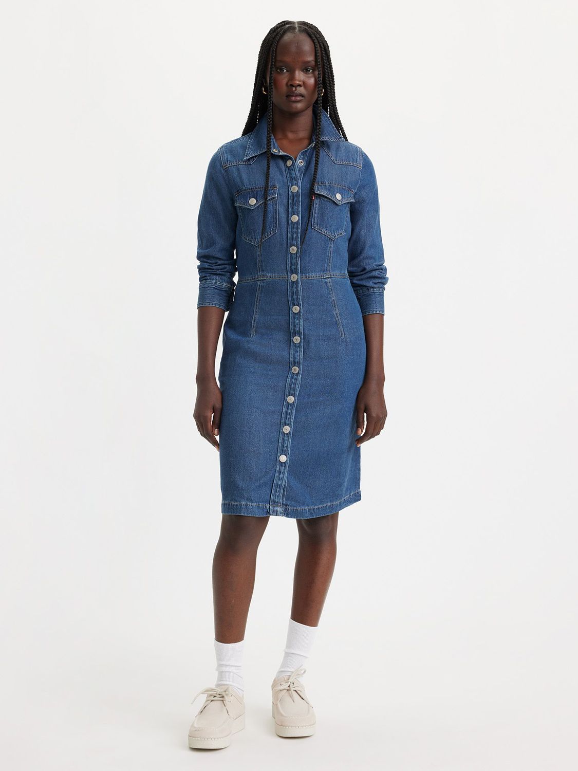 LEVI'S Otto Denim Western Shirt Dress | endource LEVI'S Otto Denim Western Shirt Dress | endource