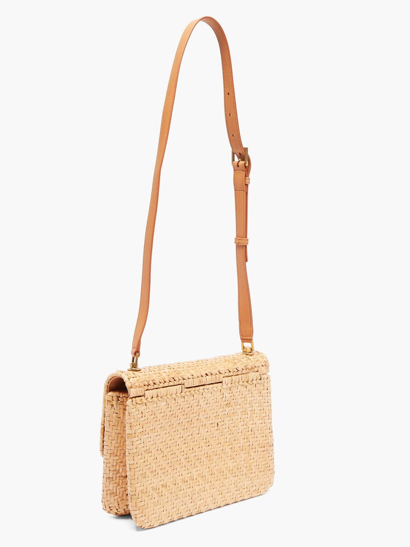 SAINT LAURENT Le Carré Rattan Shoulder Bag endource