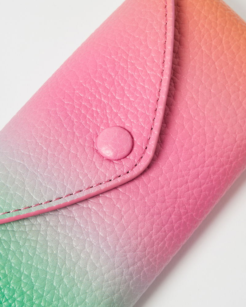 OLIVER BONAS Ombre Sunglasses Case in Pink Endource