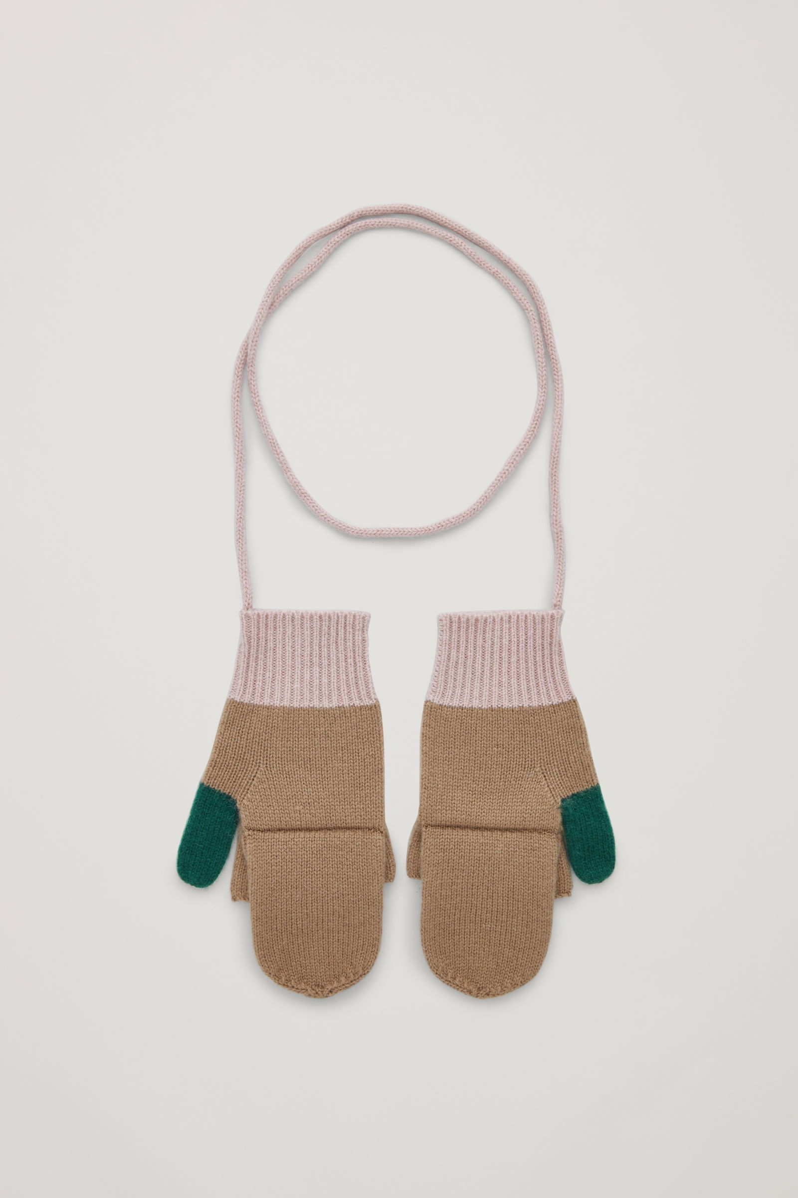 Cos Mittens COS Cashmere Colour-Block Mittens | endource