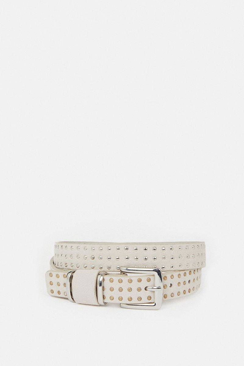 Karen Millen Studded belt Belts | Premium Leather Studded Low Waist Belt | KarenMillen main image 4