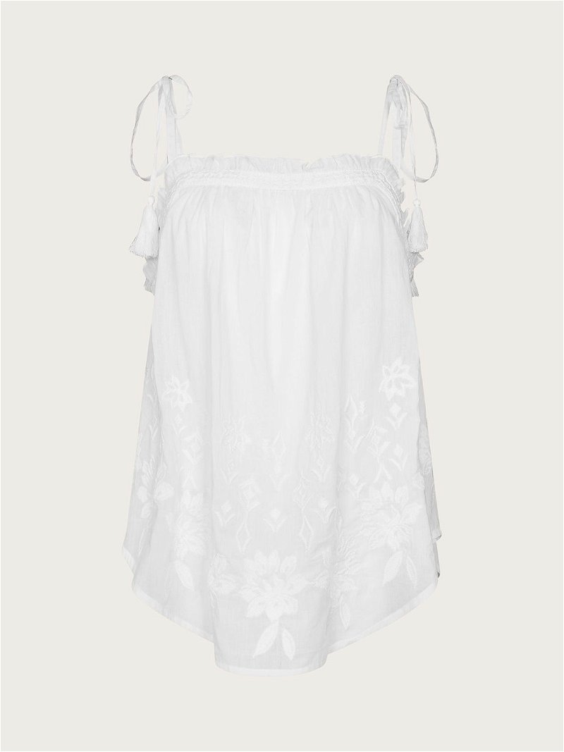 Pure Cotton Embroidered Cami Top, Monsoon