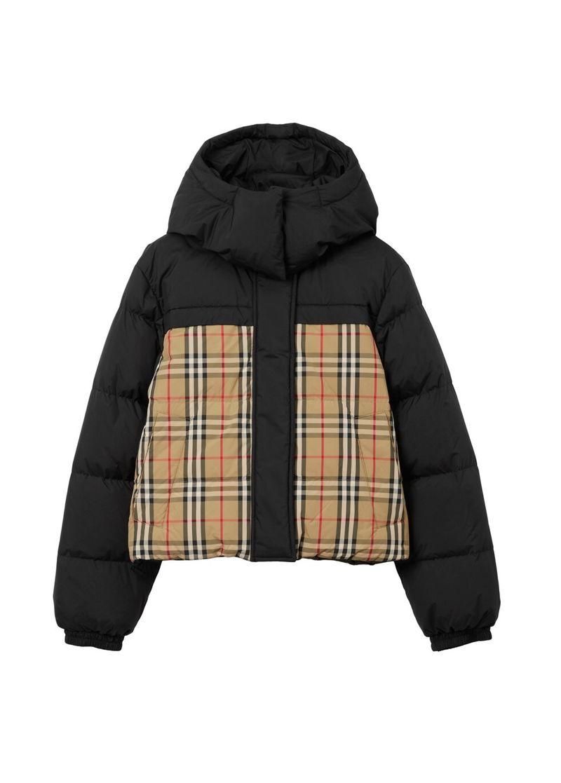 BURBERRY Cropped Reversible Puffer Jacket endource