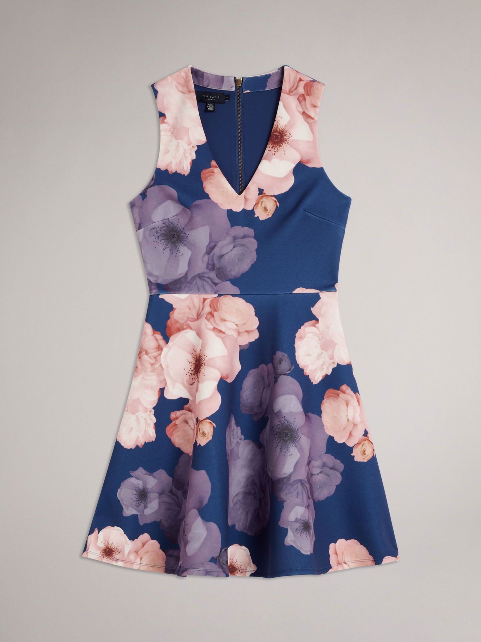 TED BAKER V-Neck Printed Skater Dress | endource TED BAKER V-Neck Printed Skater Dress | endource