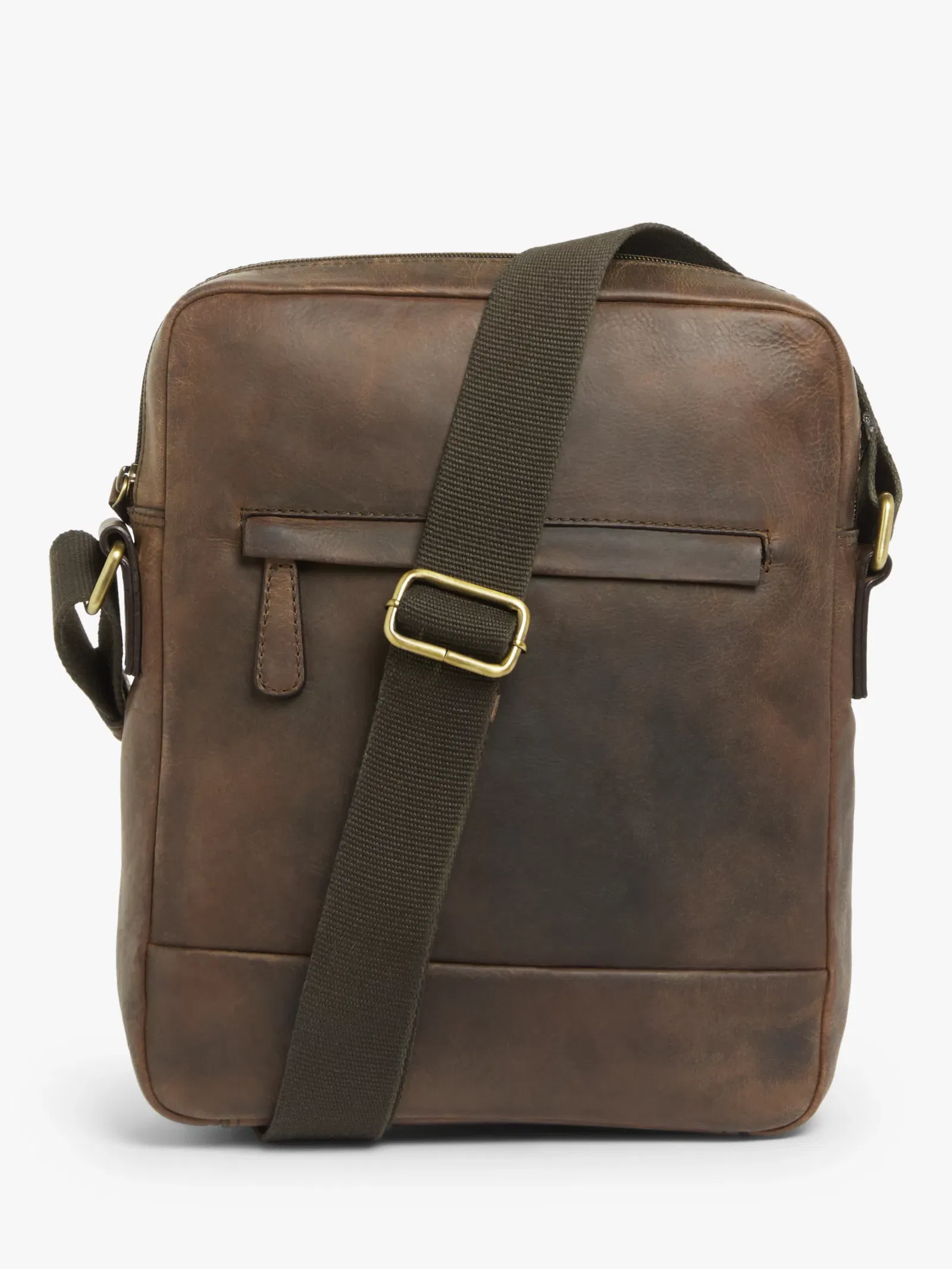 JOHN LEWIS Ottawa Oiled Leather Reporter Bag in Brown | Endource