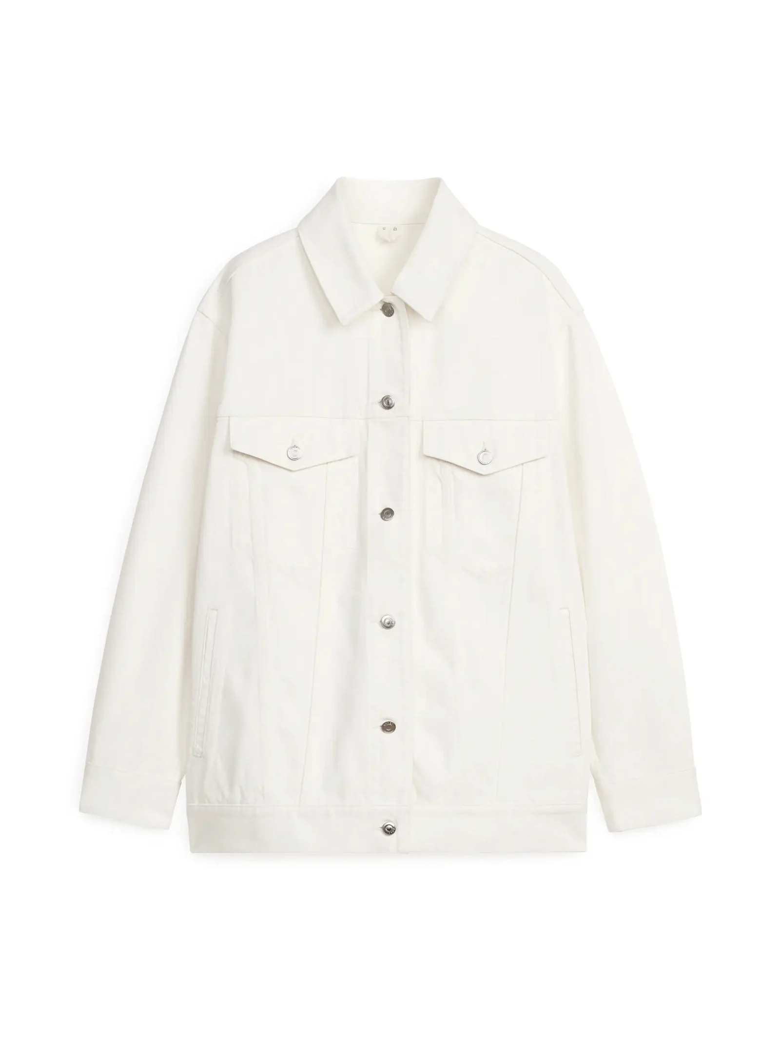 ARKET Oversized Denim Jacket in White | Endource