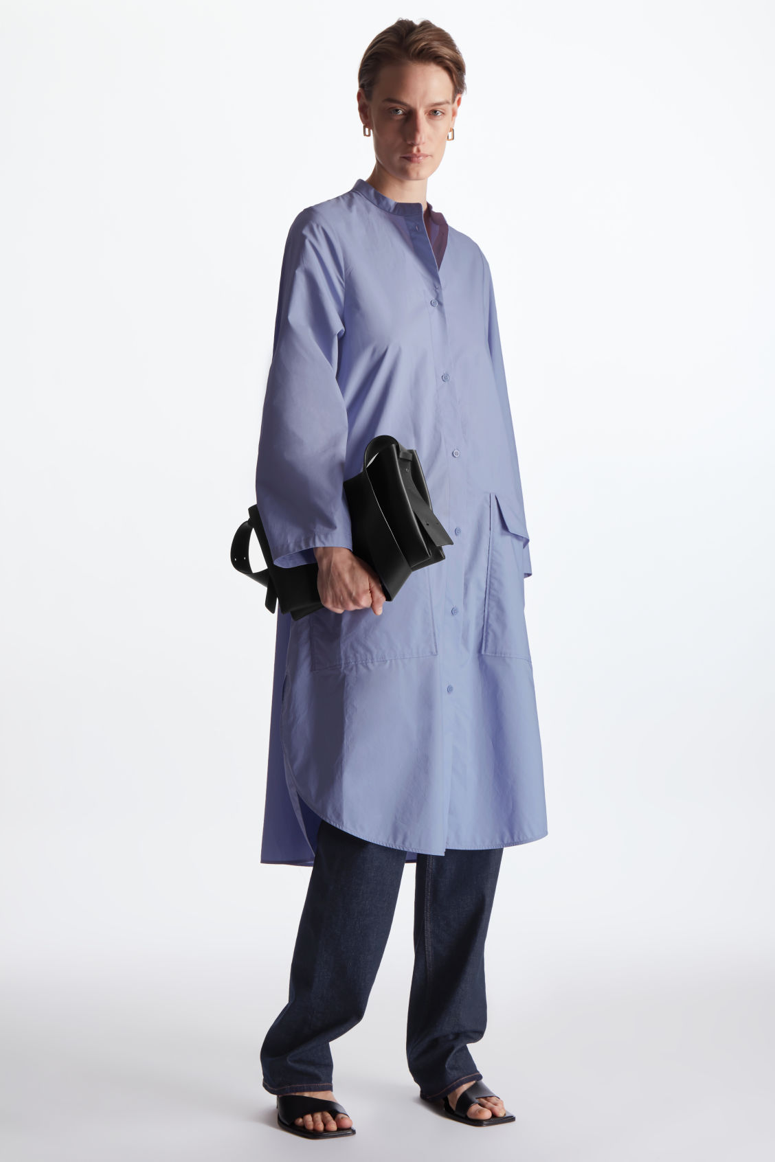 COS Oversized Poplin Shirt Dress | endource