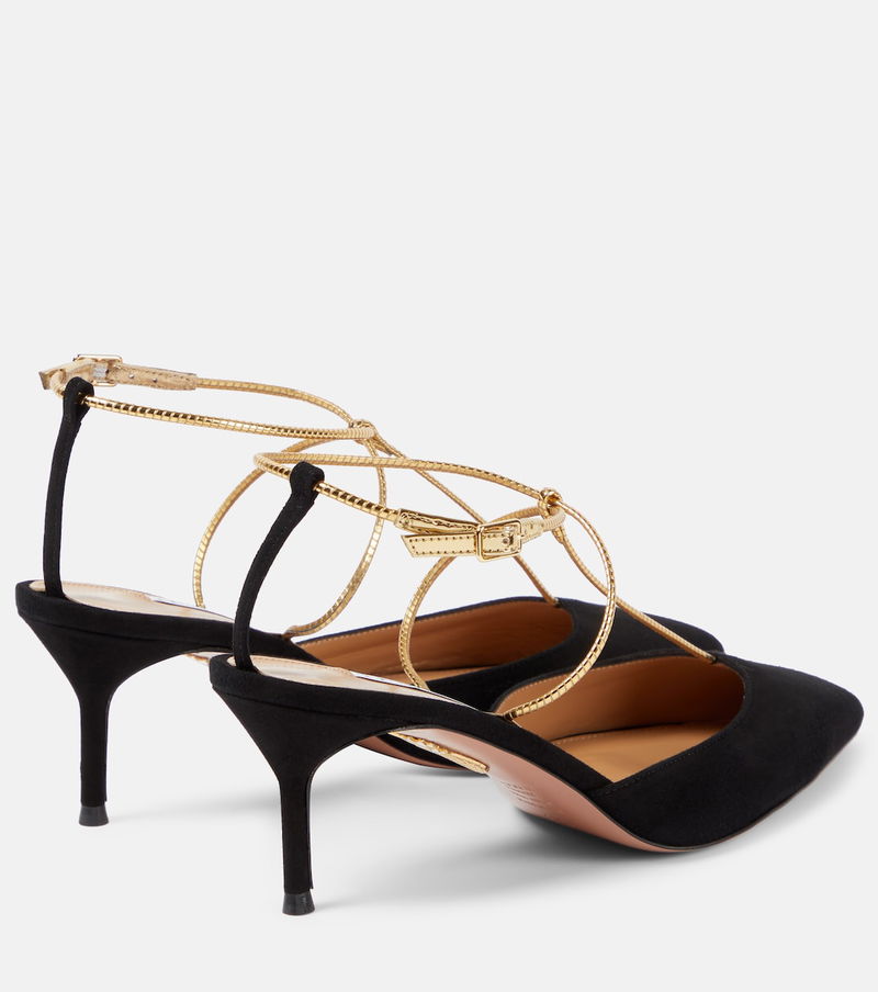 AQUAZZURA Roman Romance 65 Suede Pumps endource