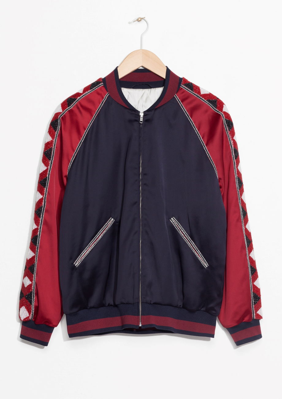 & OTHER STORIES Embroidery Bomber Jacket | Endource