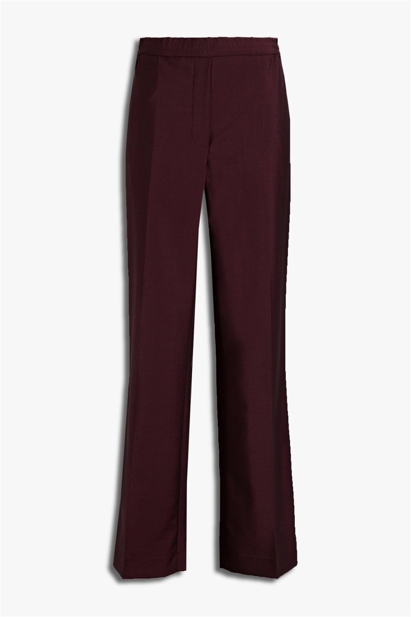 Wool And Mohair-Blend Straight-Leg Pants
