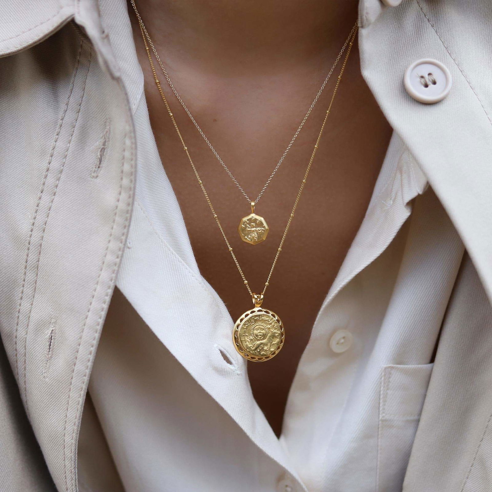 MISSOMA Lucy Williams x Missoma - Octagon Coin Necklace | endource
