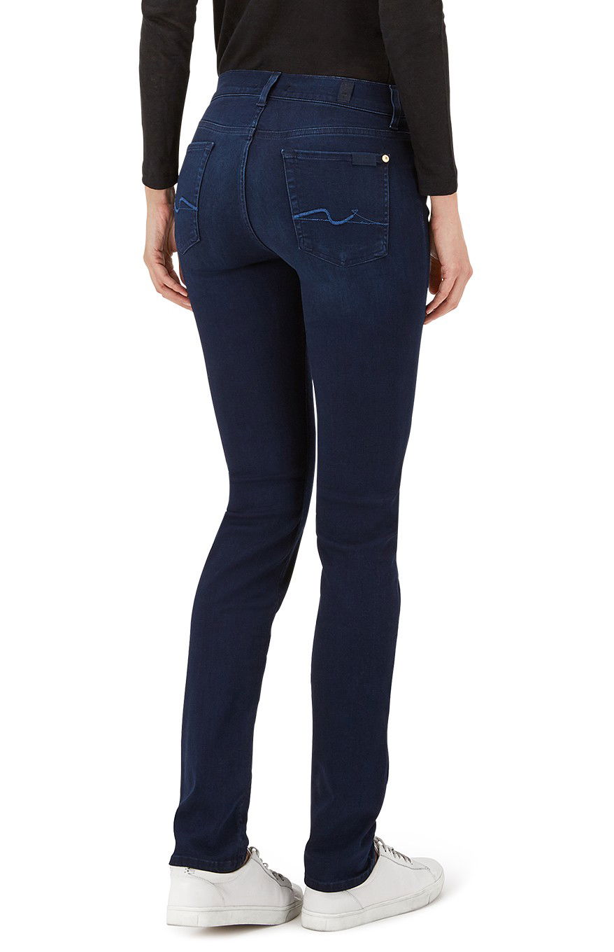7 For All Mankind Women's Jeans Hw Skinny Slim Illusion Luxe Rinsed Black, Black 7 For All Mankind Women's Jeans Hw Skinny Slim Illusion Luxe Rinsed Black, Black