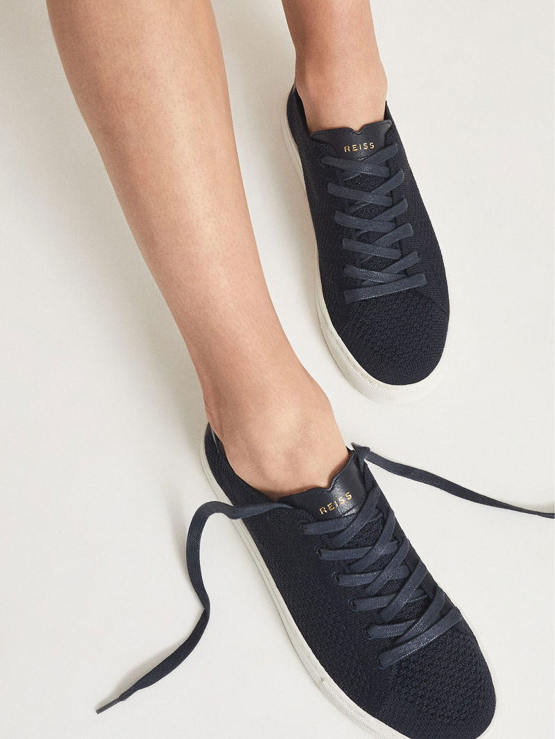 REISS Brackley Knitted Trainer sz12 REISS Brackley Knitted Trainers | endource main image 3