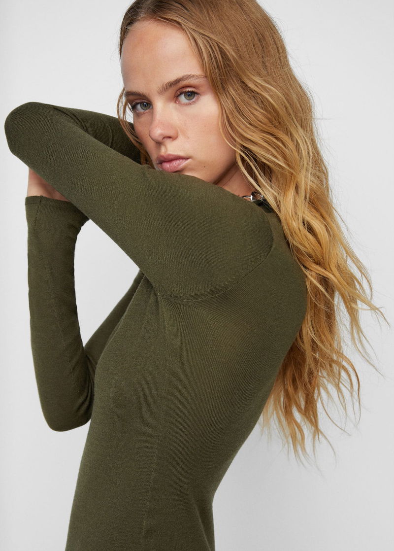 MANGO Side Slit Knit Dress | endource MANGO Side Slit Knit Dress | endource