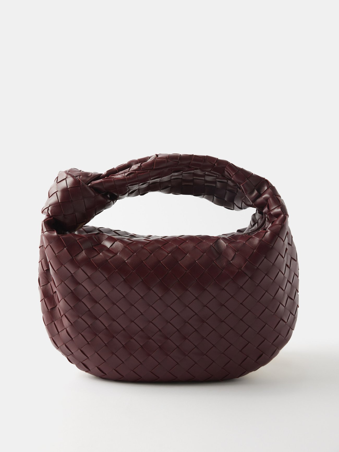 Bottega Veneta Jodie Teen Interecciato-Leather Shoulder Bag | Endource