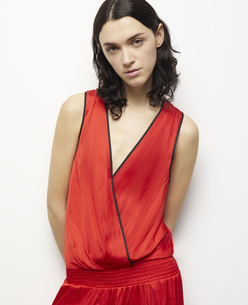 the kooples satin dress The Kooples Jacquard Heart Midi Dress