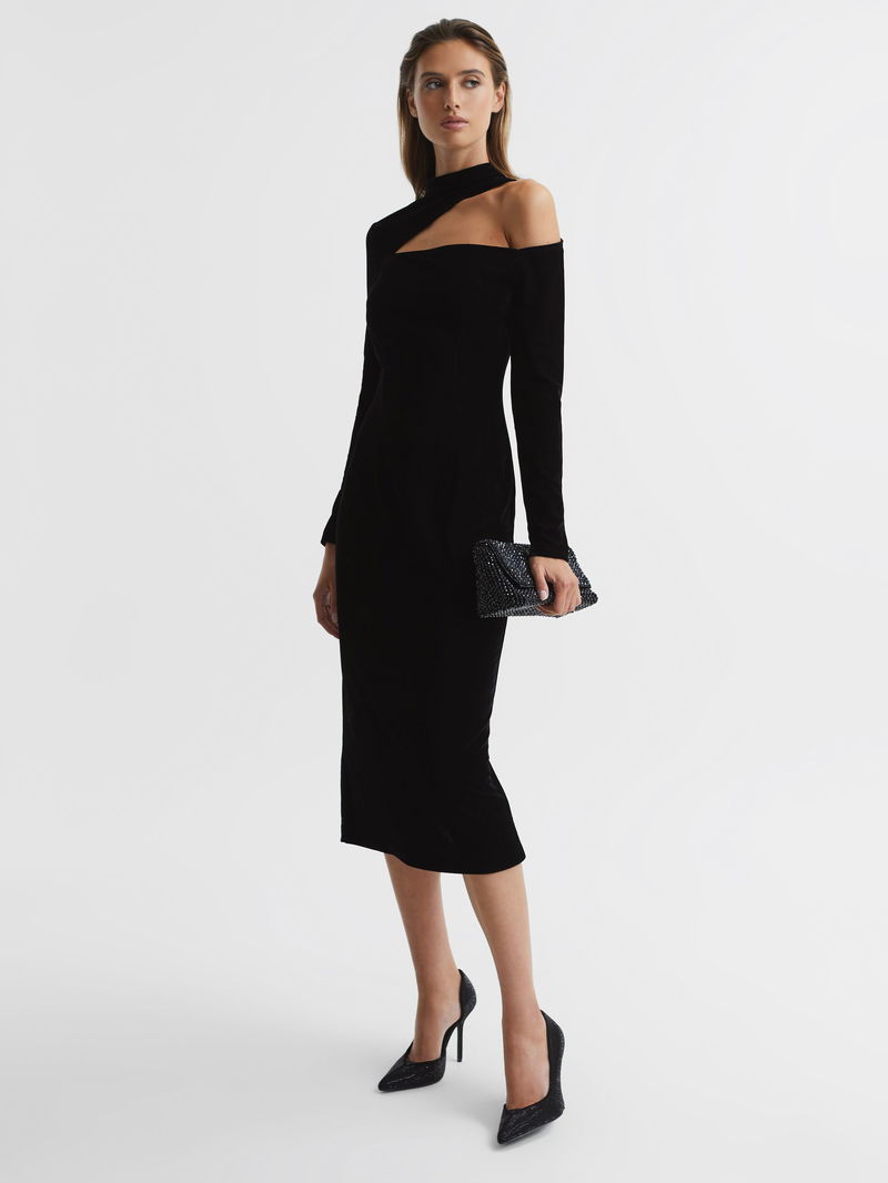 reiss tatiana velvet dress