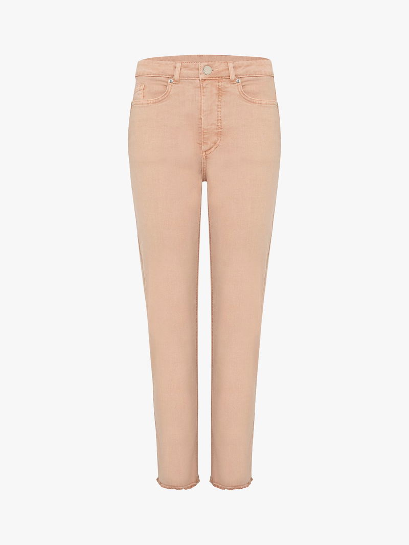 Phase Eight Petra Raw Hem Cropped Jeans, Blue at John Lewis & Partners