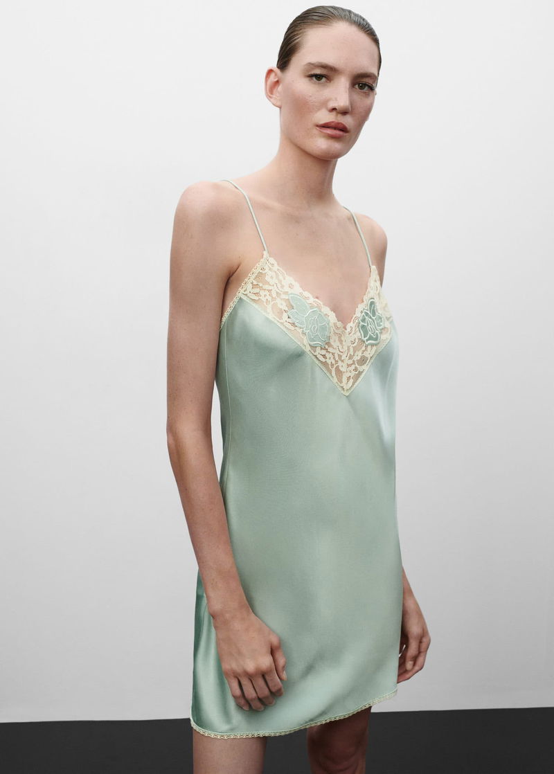 MANGO Mango x Jen Ceballos - Lace Camisole Dress | endource MANGO Mango x Jen Ceballos - Lace Camisole Dress | endource