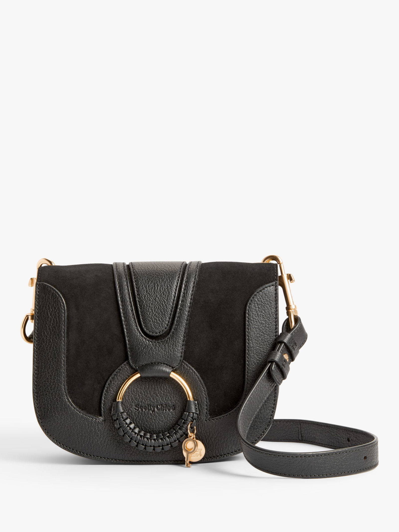 See by Chloé
 Hana Leather & Suede Saddle Bag main image 0