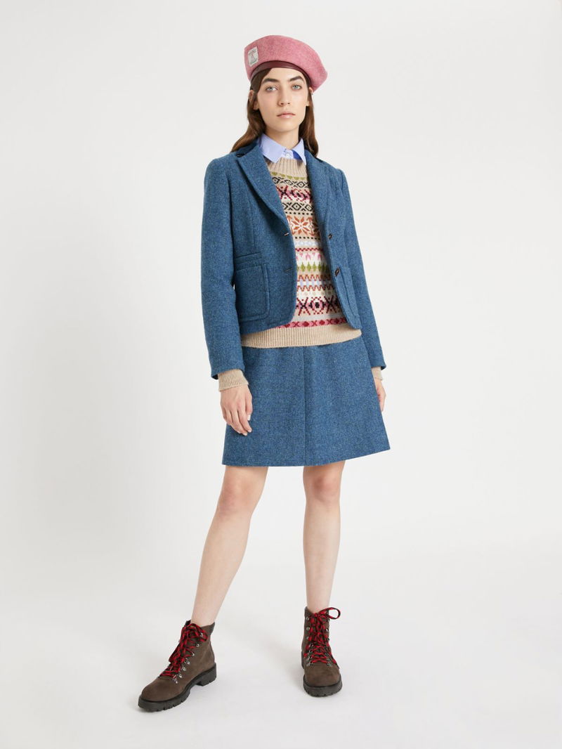 WEEKEND MAX MARA Harris Tweed Wool Skirt | endource display picture 1