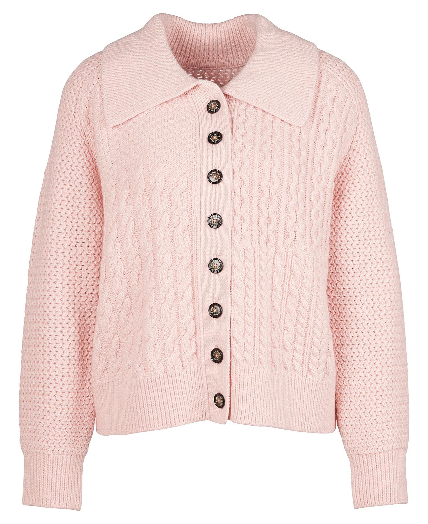 BARBOUR Ellison Cardigan in Winter Rose | Endource