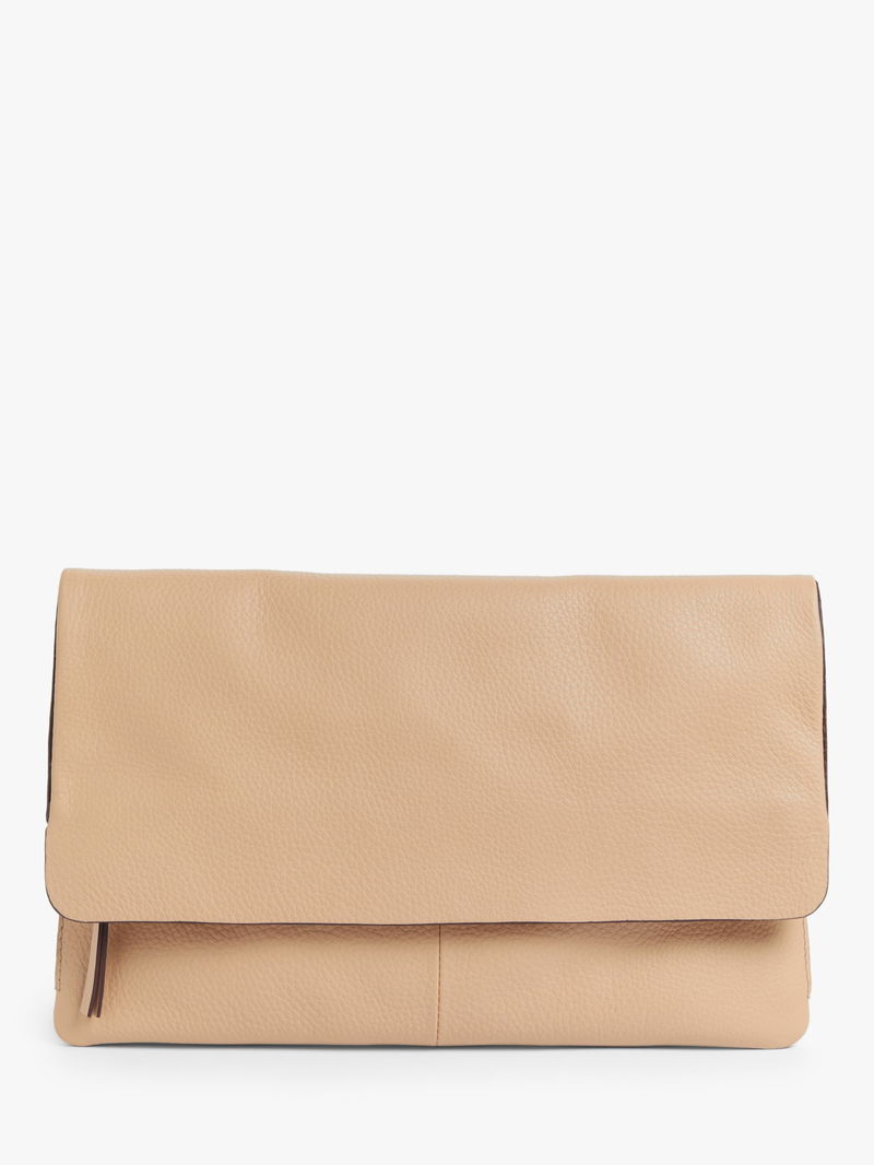 Madison Leather Crossbody Foldover Clutch