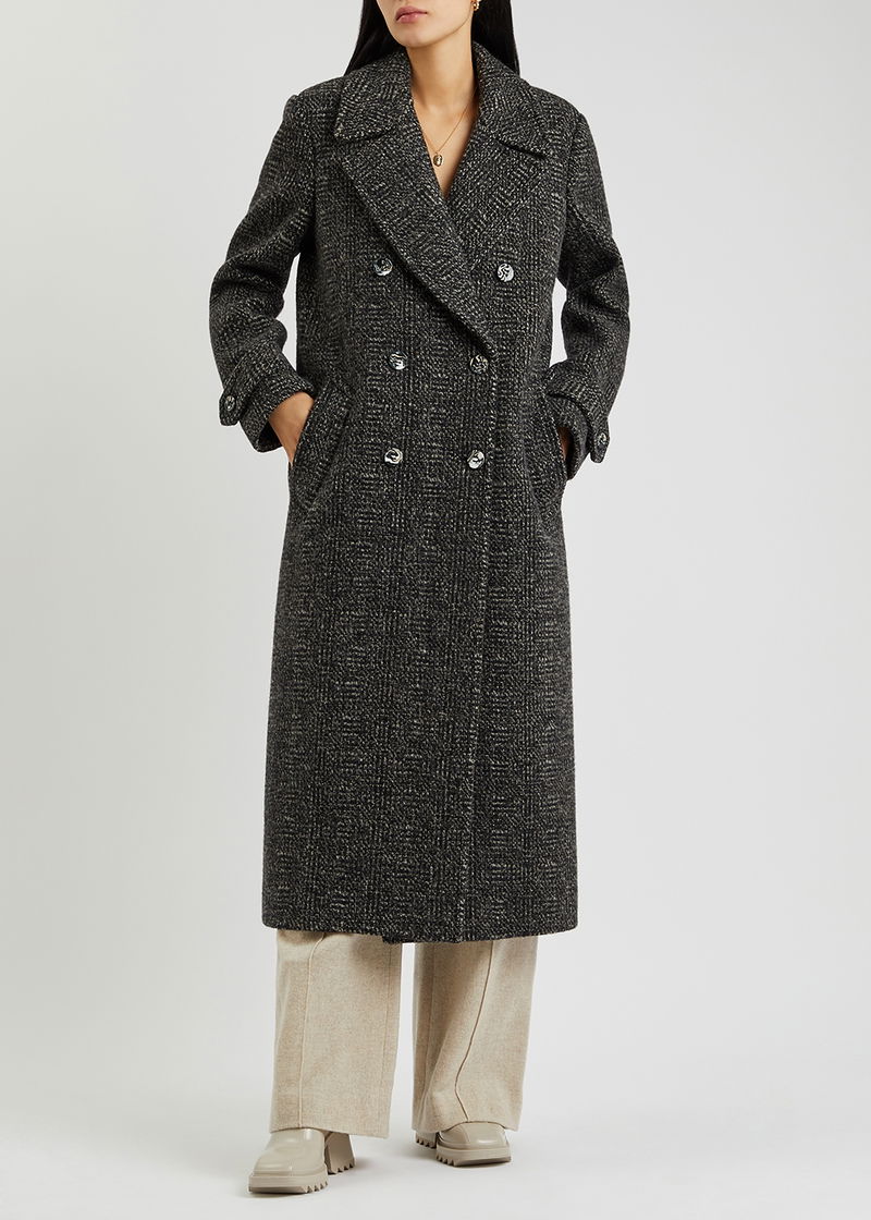 CHLOÉ Double-Breasted Wool-Tweed Coat | endource 