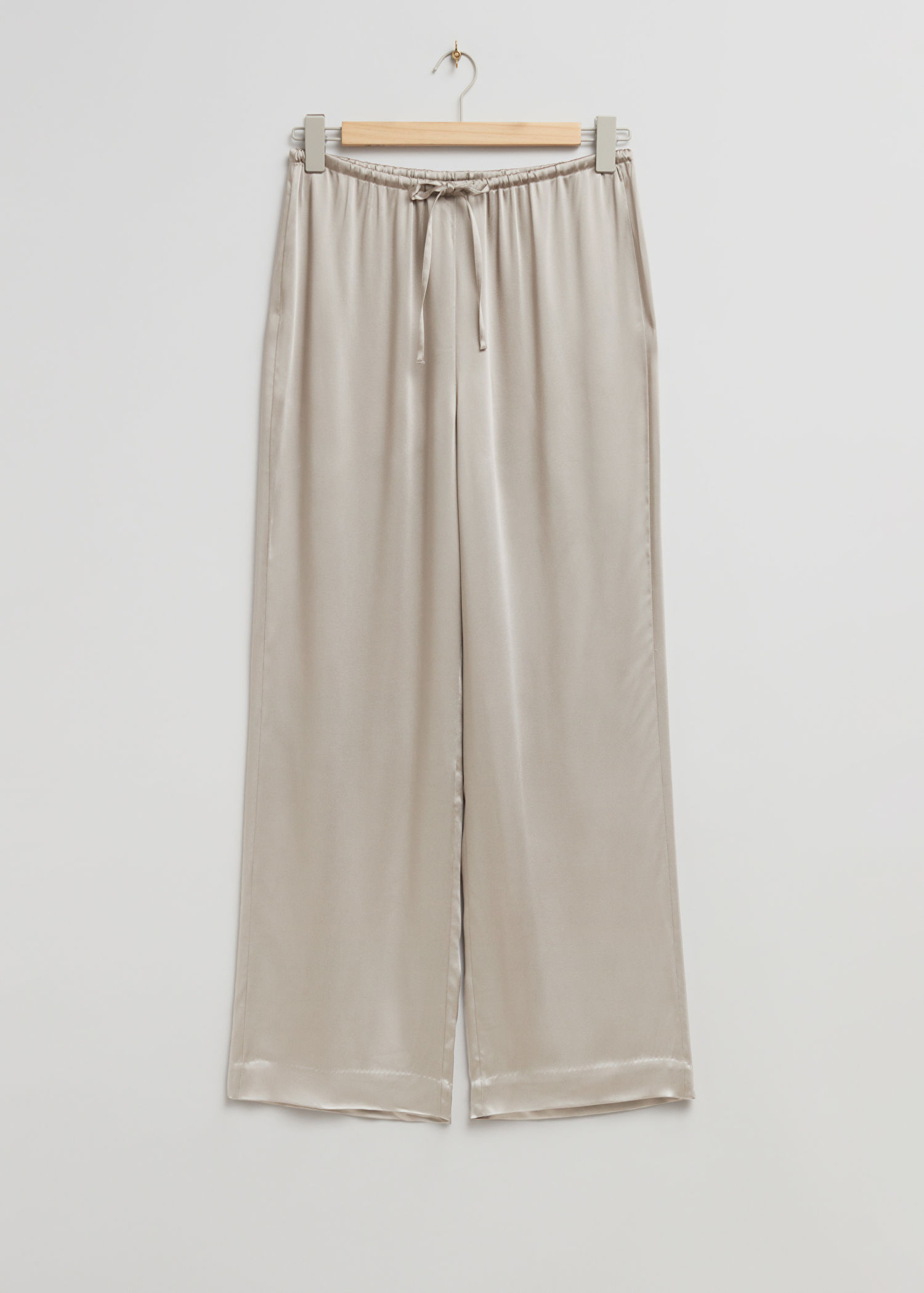 BASERANGE Stoa distressed silk wide-leg pants