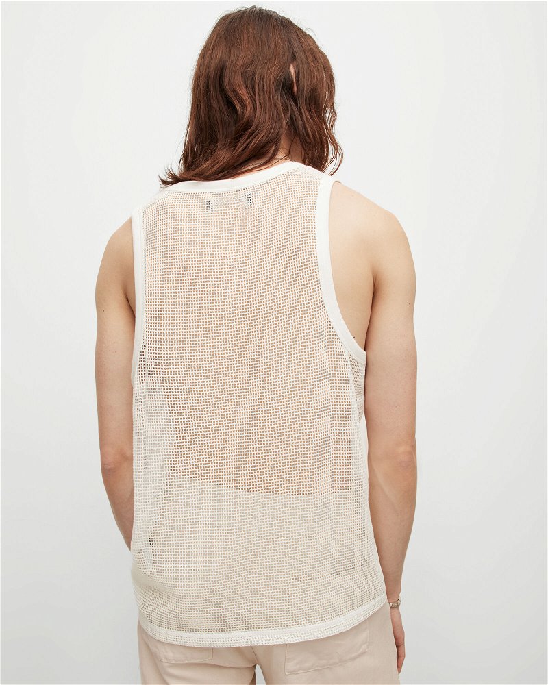 ALLSAINTS Anderson Relaxed Vest in Chalk White