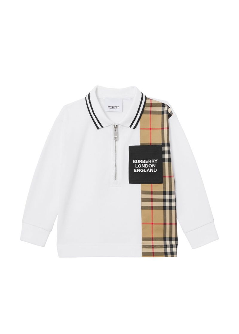 burberry long sleeve polo shirt