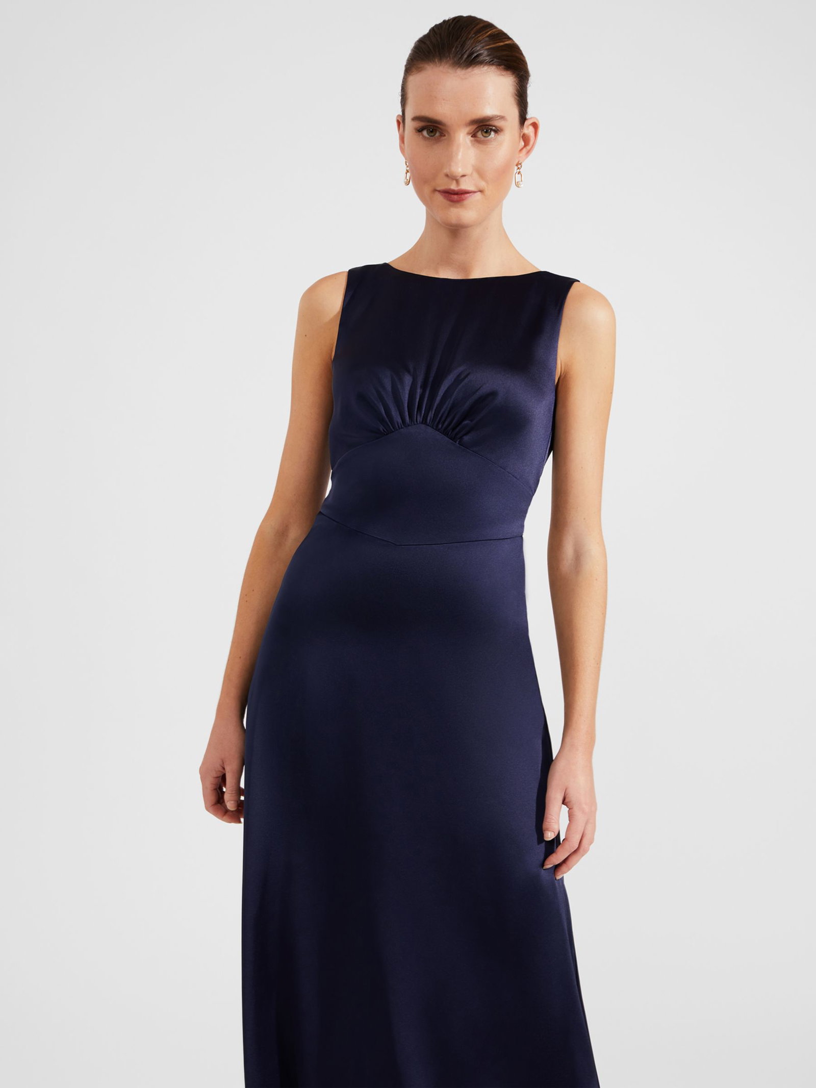 hobbs jemma satin empire line maxi dress HOBBS Jemma Empire Line Maxi Satin Dress