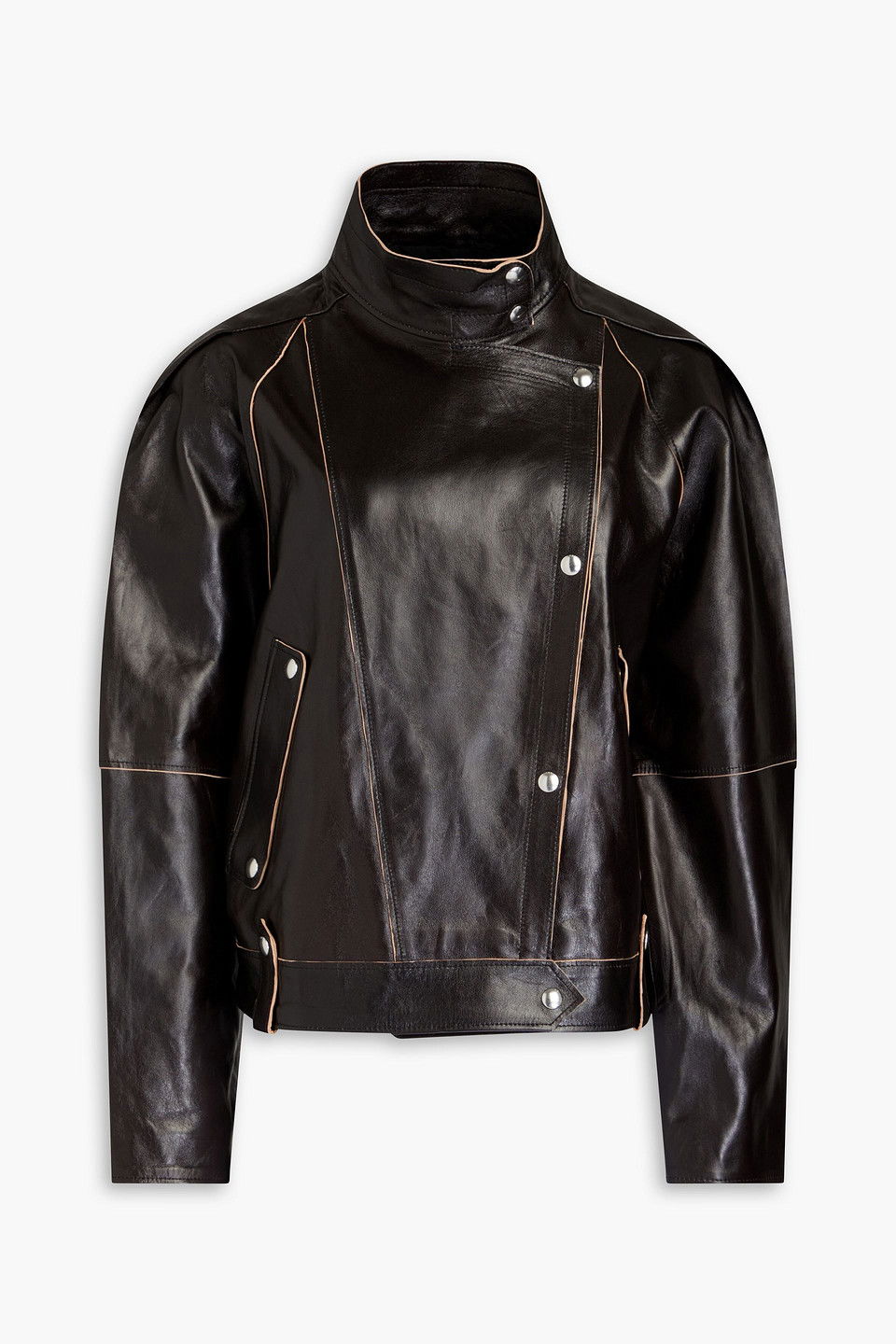IRO Shona Leather Biker Jacket In Black Endource iro-shona-leather-biker-jacket-in-black-endource