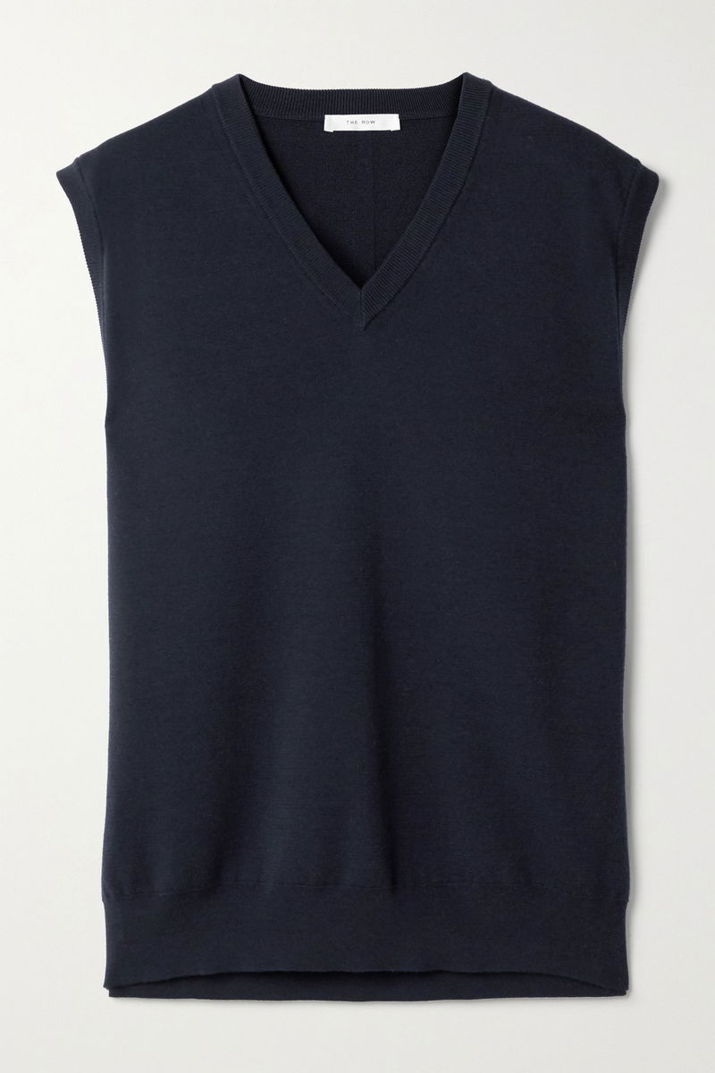 The Merino Wool Vest - Navy Blue