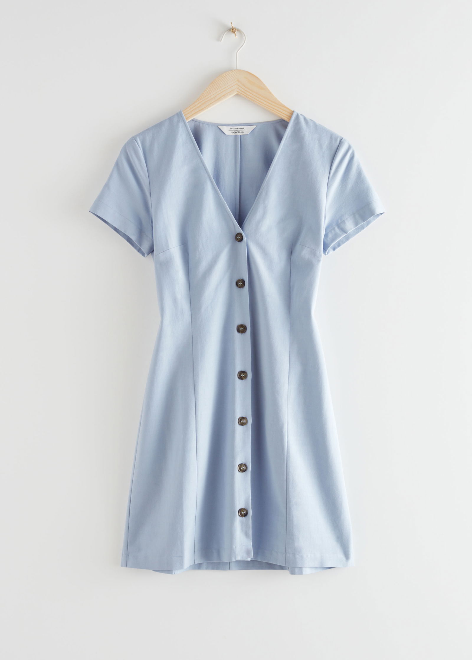 hourglass cotton blend mini dress & OTHER STORIES Hourglass Cotton Blend Mini Dress