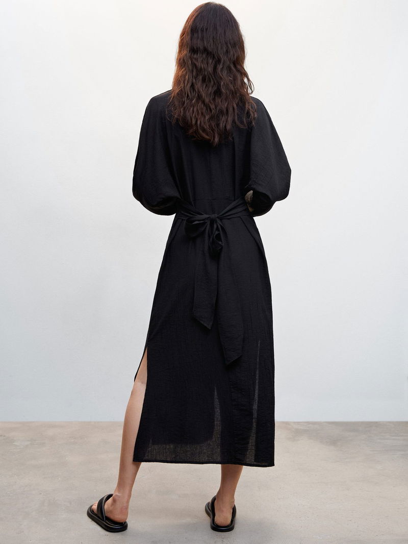 bow shirt dress mango Women's Bow Shirt Dress
