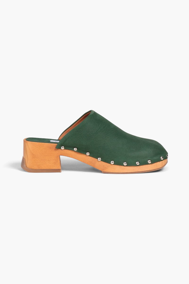 MIISTA Allison Studded Nubuck Mules endource