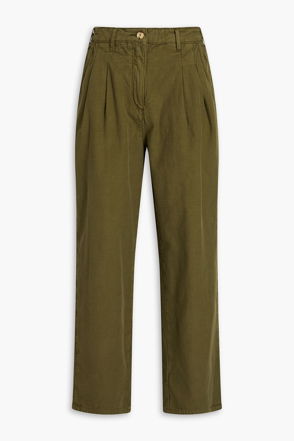 Mango Breathable Sports Leggings, Khaki at John Lewis & Partners